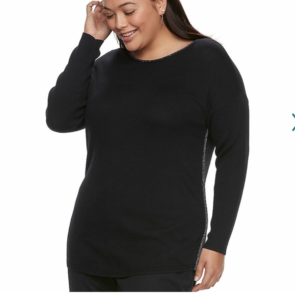 Apt. 9 Sparkle Boatneck Sweater NWT - Picture 14 of 15